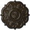 Ekena Millwork Deria Ceiling Medallion (Fits Canopies up to 6"), 20 1/4"OD x 1 1/2"P, Stone Hearth Crackle CM20DRSHC - alternate 1